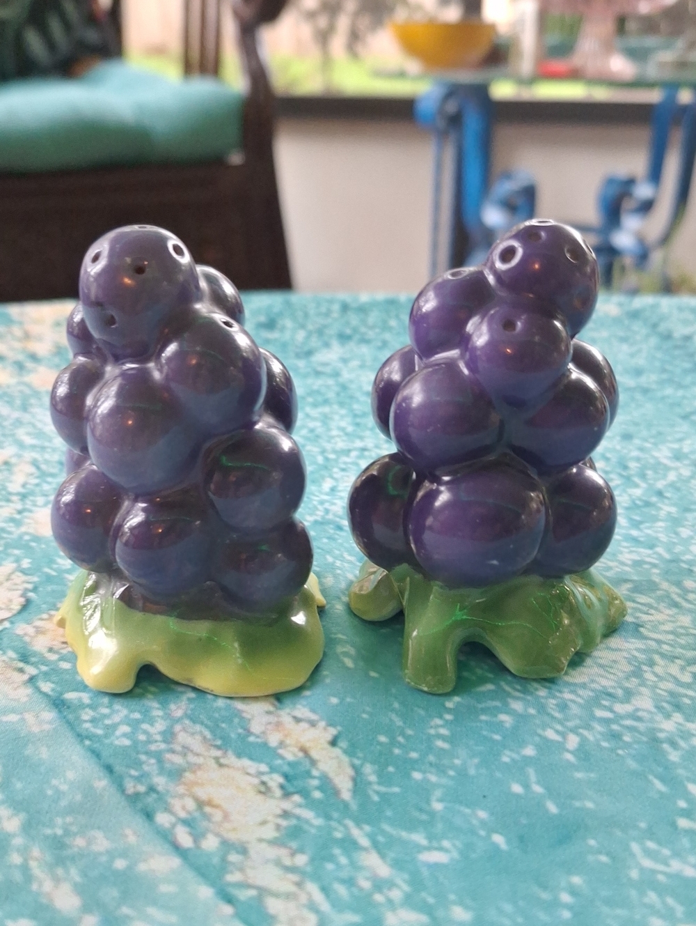 Purple Grape Salt & Pepper Shakers
